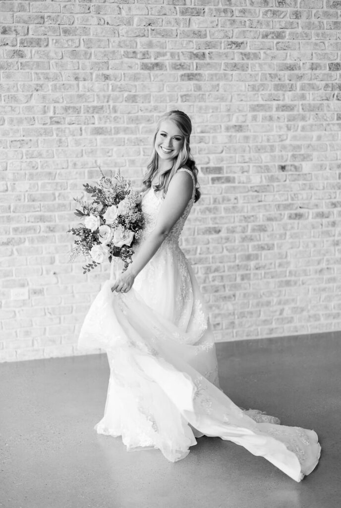 black and white bridals